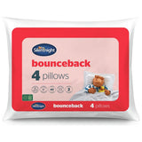 Silentnight Bounceback pillows 4 pack, imported from the UK