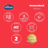 Silentnight Bounceback pillows 4 pack, imported from the UK
