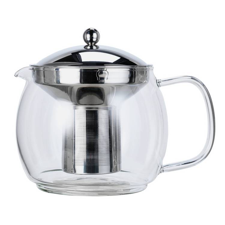 Argos Home round glass teapot 1.2L imported from the UK