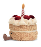 Jellycat amuseables birthday cake plush toy 16cm (British brand)