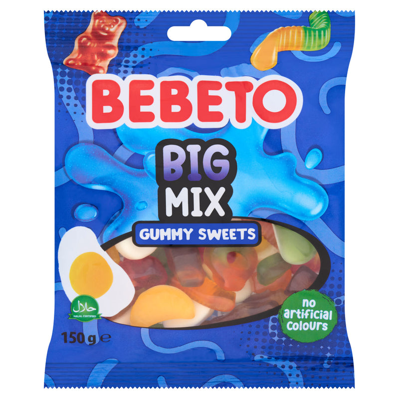 Bebeto Big Mix mixed flavour soft gummy sweets 150g - British product