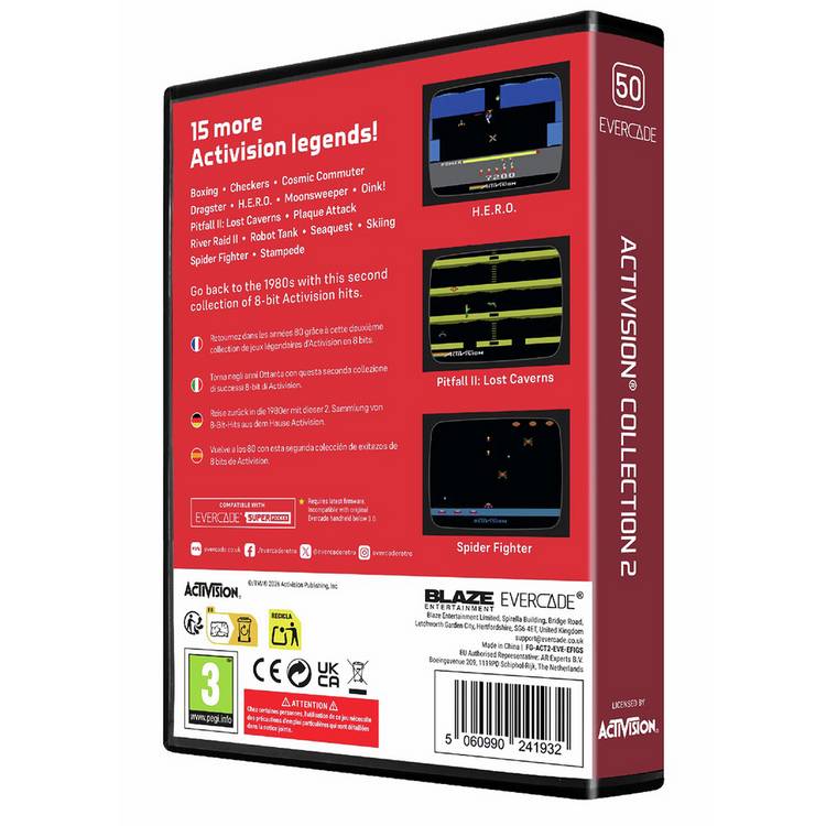 Evercade Activision Collection 2 multi-game cartridge, UK version