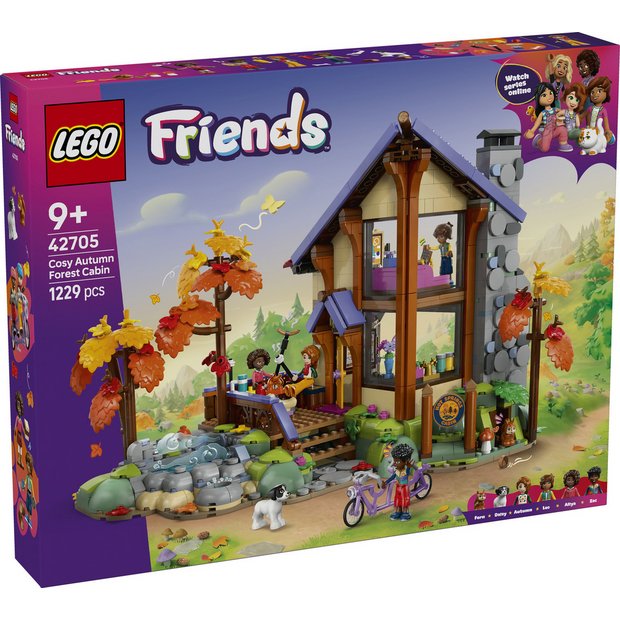 LEGO Friends building set Cosy Autumn Forest Cabin 1229 pieces (British brand)