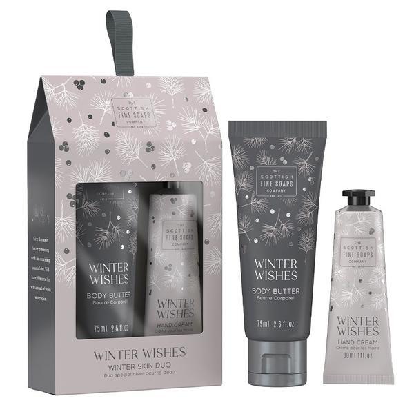 Scottish Fine Soaps Winter Wishes Duo Body Butter Hand Cream (British brand)