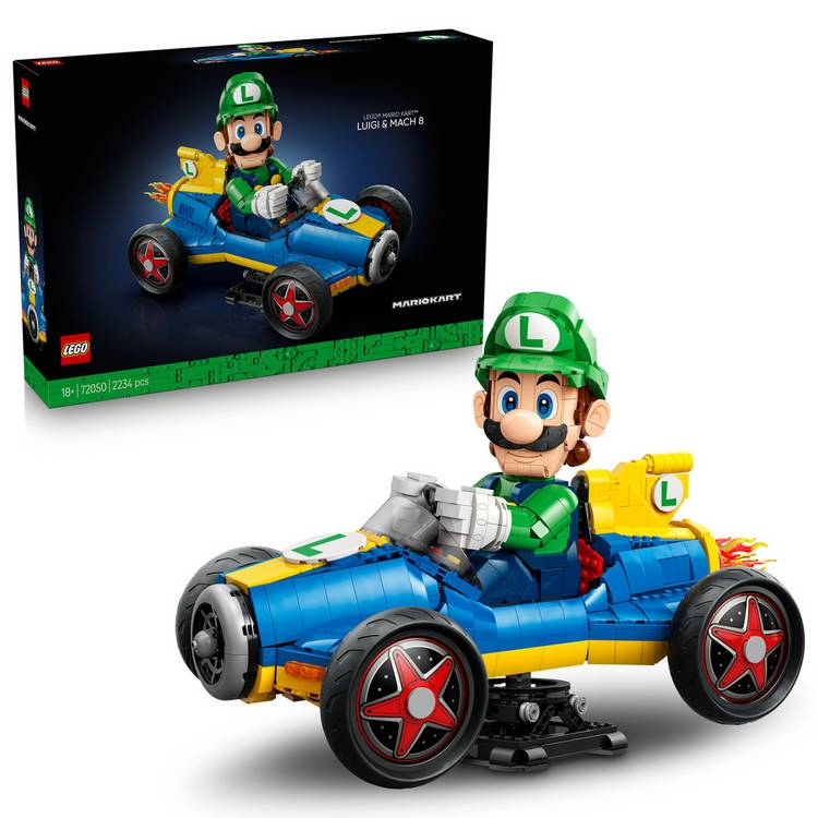 LEGO Super Mario Luigi & Mach 8 building kit 2234 pieces, UK version