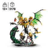 LEGO NINJAGO Ultra Dragon Battle building set with 4-headed dragon, UK version