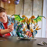 LEGO NINJAGO Ultra Dragon Battle building set with 4-headed dragon, UK version