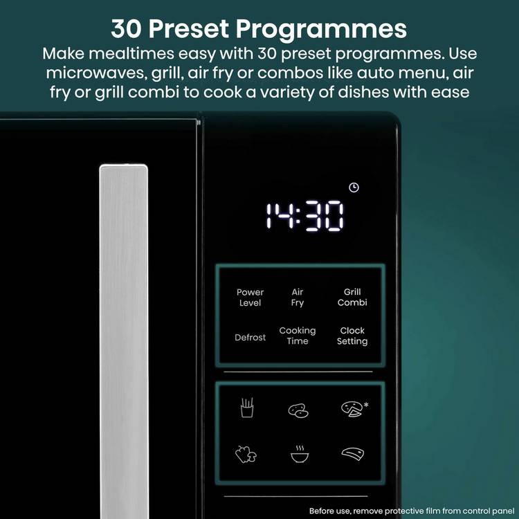 Hisense 4-in-1 microwave air fryer black 23L, UK version