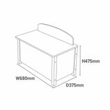 Liberty House Toys transport toy box white, UK version