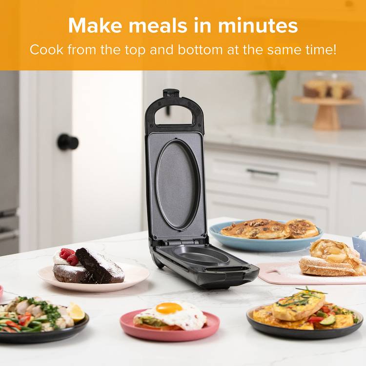 Drew&Cole CleverChef sandwich press black, imported from the UK
