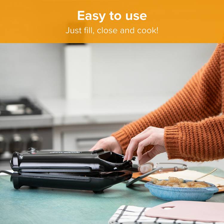 Drew&Cole CleverChef sandwich press black, imported from the UK