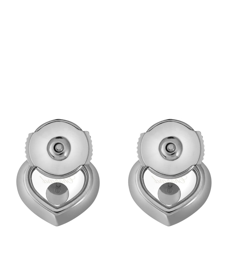 Chopard Happy Diamonds earrings 18kt white gold, imported from the UK