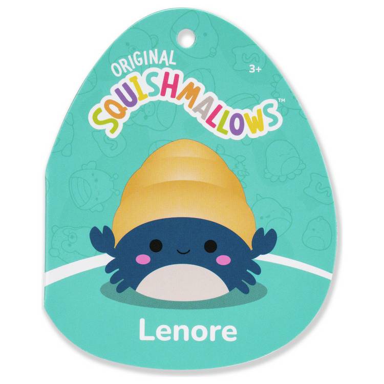 Squishmallows Lenore Hermit Crab plush 7.5 inch, imported from the UK