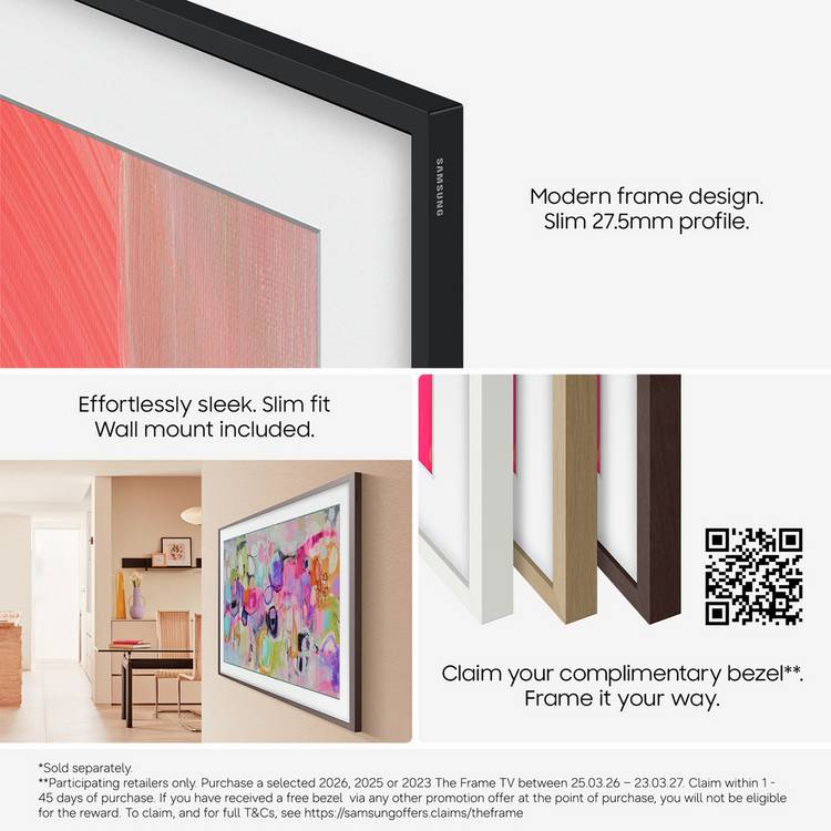 Samsung Frame 43 inch Smart QLED TV (British brand)