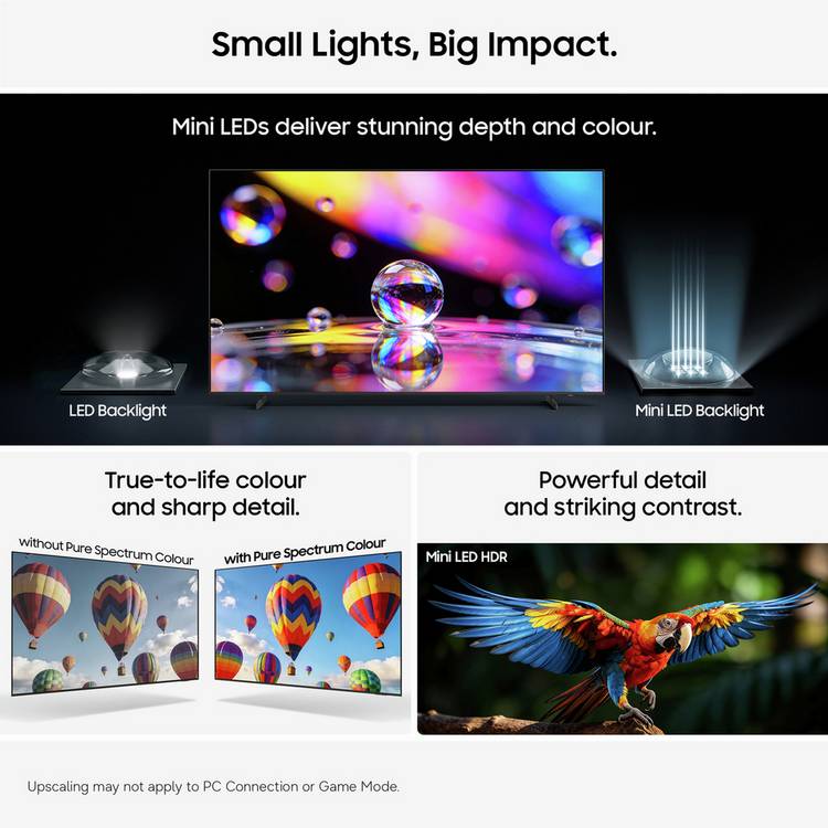 Samsung Mini LED TV 4K UHD HDR 55-inch - British product