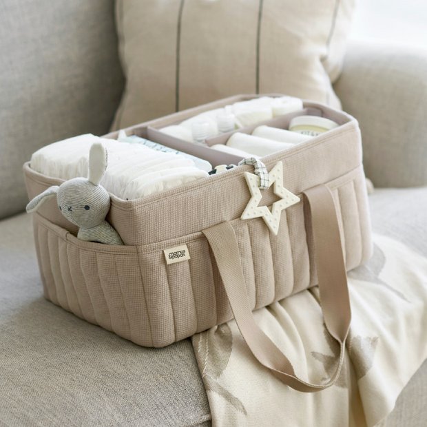 Mamas & Papas caddy changing bag cashmere waffle, imported from the UK