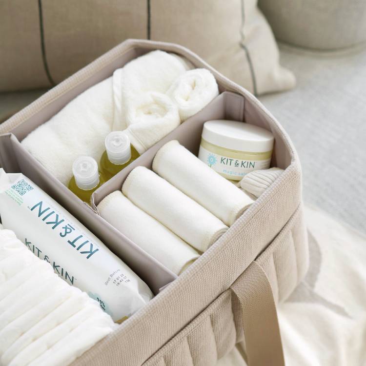 Mamas & Papas caddy changing bag cashmere waffle, imported from the UK