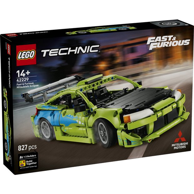 LEGO Technic Fast and Furious Mitsubishi Eclipse car model kit (British brand)
