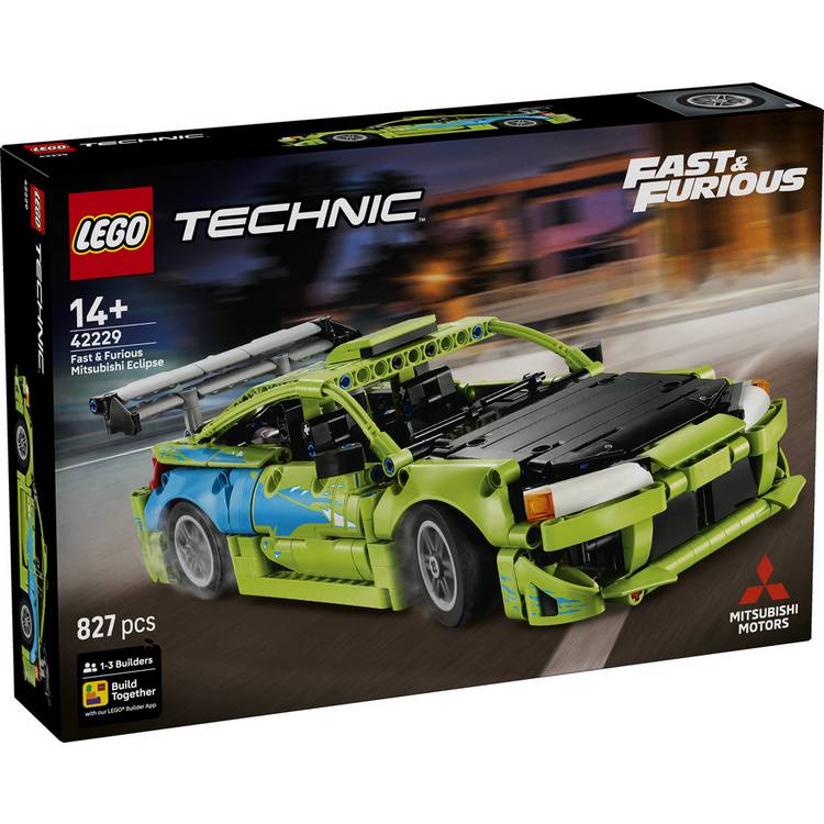 LEGO Technic Fast and Furious Mitsubishi Eclipse car model kit (British brand)