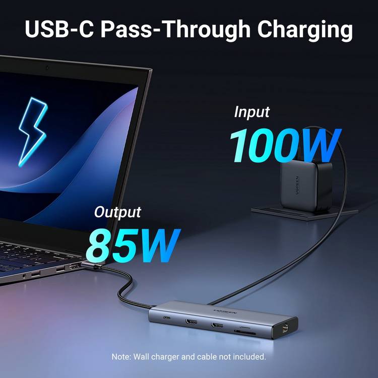 UGREEN 10-in-1 USB-C hub with HDMI and Ethernet, imported from the UK