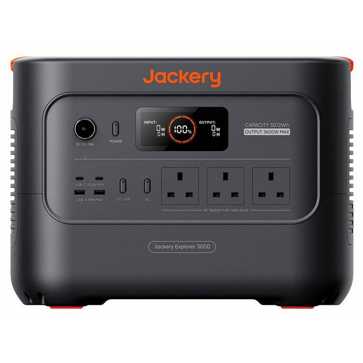 Jackery Explorer 3000 V2 portable power station 3,072Wh - British product