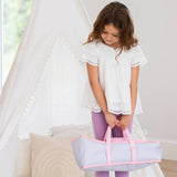 My First Tiny Treasures baby doll carry cot pink grey, UK version