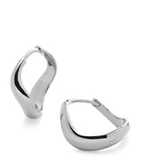Harrods Monica Vinader Small Sterling Silver Swirl Hoop Earrings- Buy online at McGrocer