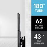 One For All full motion TV wall bracket 19-43 inch, UK version