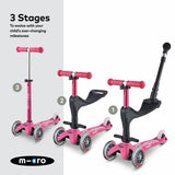 Micro Scooters 3 in 1 toddler scooter pink, UK version
