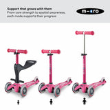 Micro Scooters 3 in 1 toddler scooter pink, UK version