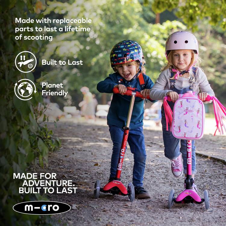 Micro Scooters 3 in 1 toddler scooter pink, UK version