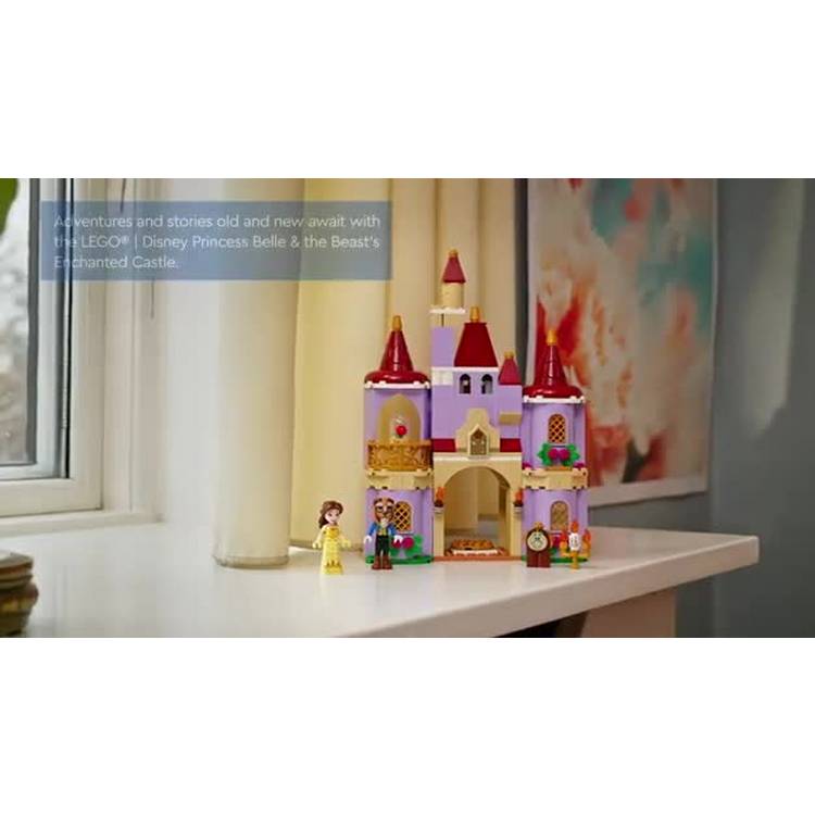 LEGO Disney Princess Belle castle building set 43289, imported from the UK