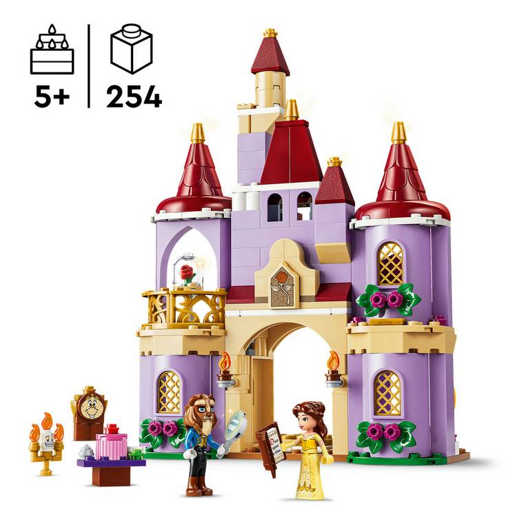 LEGO Disney Princess Belle castle building set 43289, imported from the UK