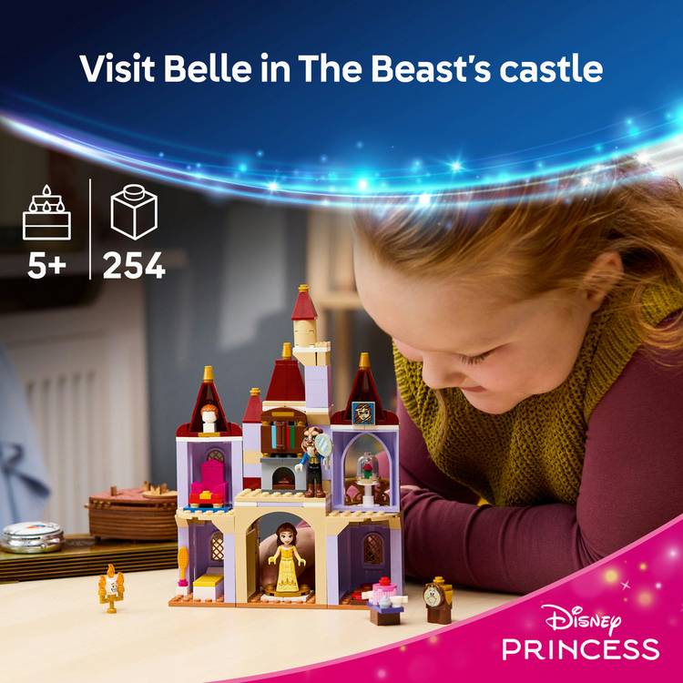 LEGO Disney Princess Belle castle building set 43289, imported from the UK