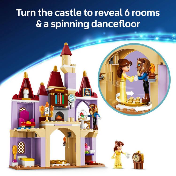 LEGO Disney Princess Belle castle building set 43289, imported from the UK
