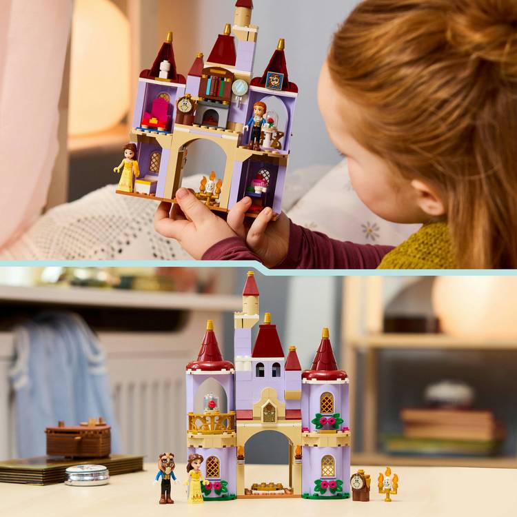 LEGO Disney Princess Belle castle building set 43289, imported from the UK