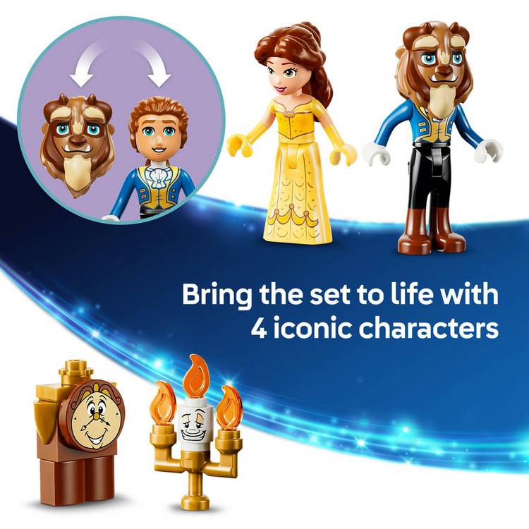 LEGO Disney Princess Belle castle building set 43289, imported from the UK