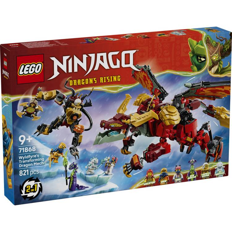 LEGO NINJAGO Wyldfyre's Dragon Mech 821 pieces (British brand)