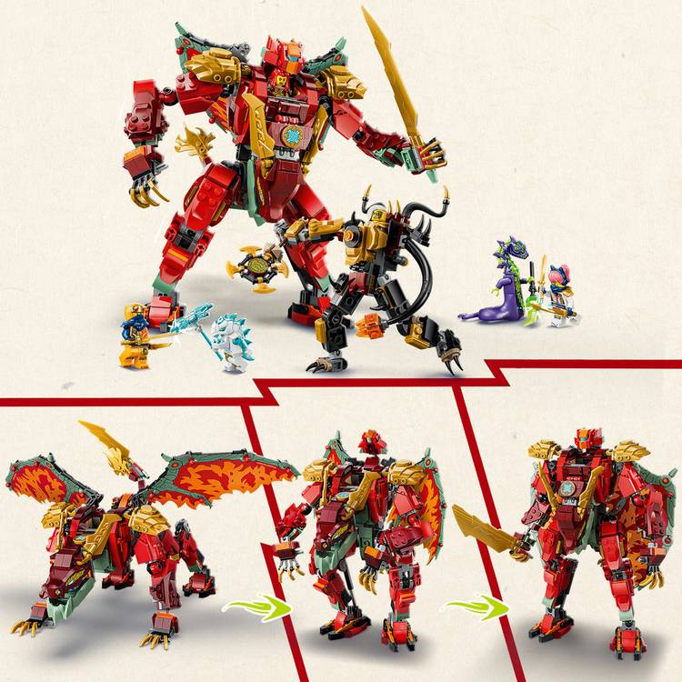 LEGO NINJAGO Wyldfyre's Dragon Mech 821 pieces (British brand)