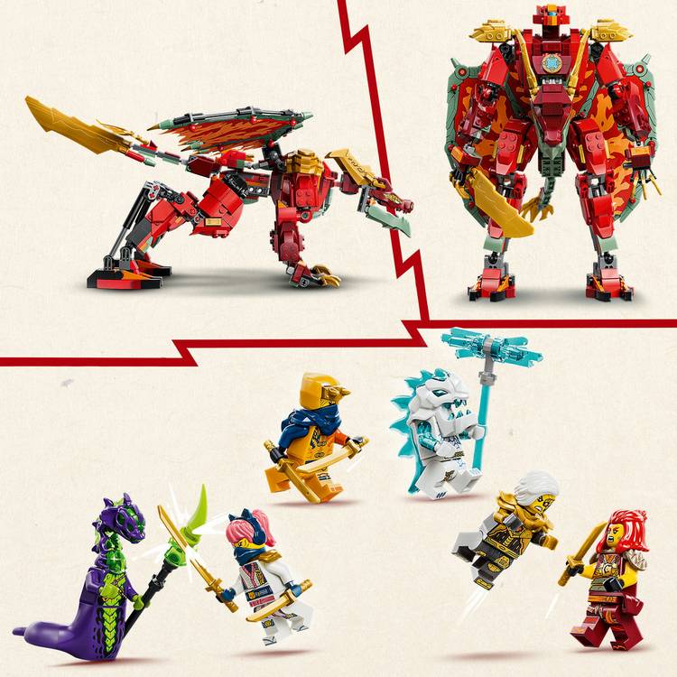 LEGO NINJAGO Wyldfyre's Dragon Mech 821 pieces (British brand)