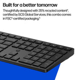 HP 490C wireless keyboard and mouse combo black - British product