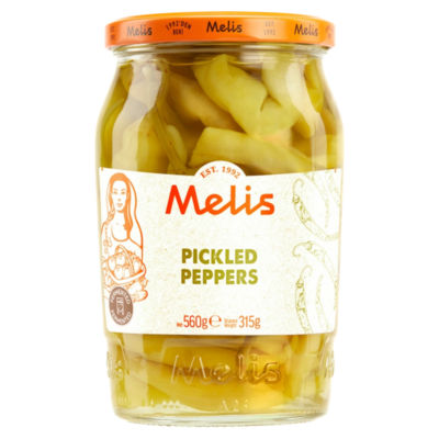 Melis pickled peppers 560g, imported from the UK