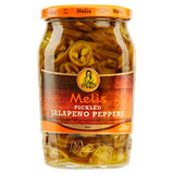 Melis pickled hot jalapeno peppers 650g, UK version