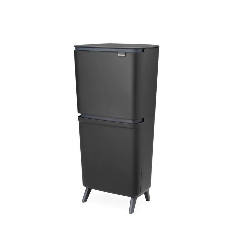 Brabantia recycle bin dark grey 25+10+10 litre, UK version