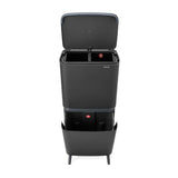 Brabantia recycle bin dark grey 25+10+10 litre, UK version