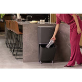 Brabantia recycle bin dark grey 25+10+10 litre, UK version