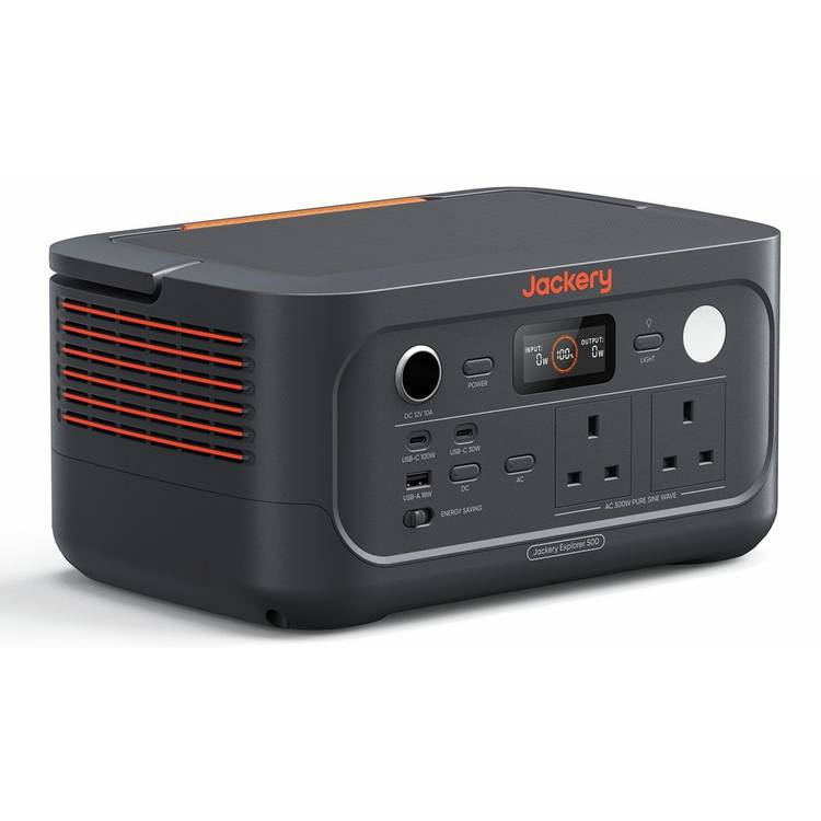 Jackery Explorer E500 V2 portable power station 512Wh (British brand)