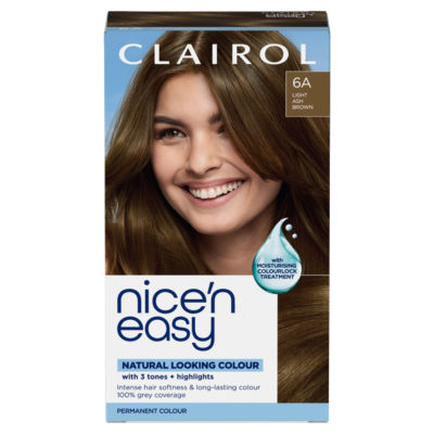 ASDA Clairol Nice'n Easy Permanent Hair Dye 6A Light Ash Brown- Buy online at McGrocer