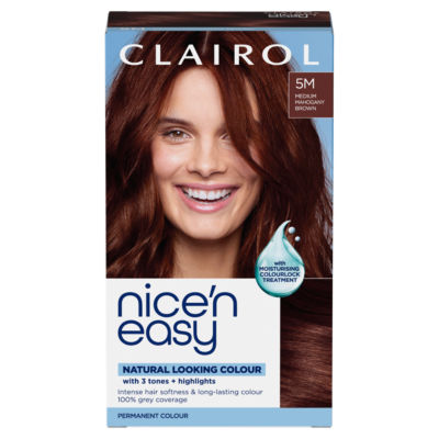 Clairol Nice'n Easy Hair Dye Medium Mahogany Brown - British product