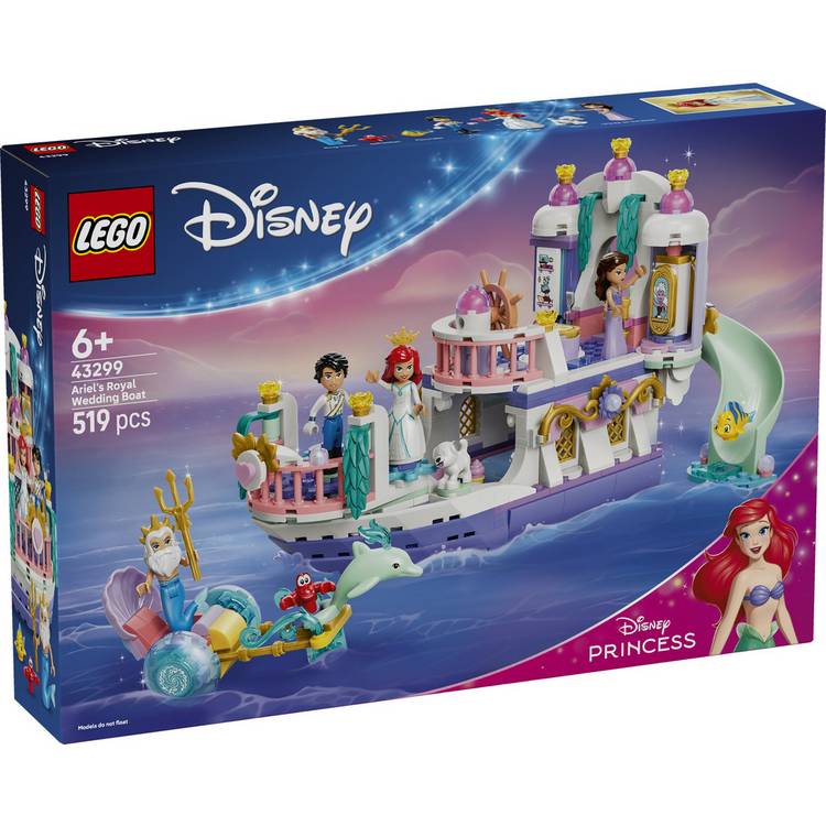 LEGO Disney Ariel's Royal Wedding Boat set 519 pieces - British product